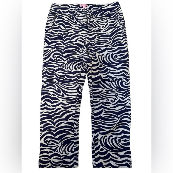Lilly Pulitzer 2 Ocean Waves Pants - Picture 1 of 5